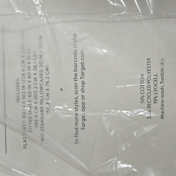 Queen Flannel Sheet Set Gray Solid - Threshold - Picture 4 of 4